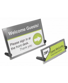 Slanted desktop sign holder DKS1 & DKS2