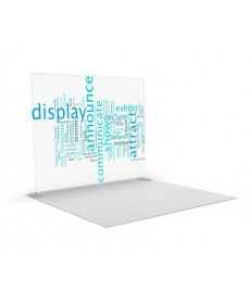 Step and repeat fabric backwall display