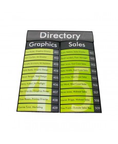 Wall projecting combined directory sign