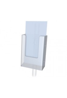Snap-on Literature Holder for .75-inch diameter upright pole 