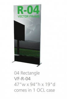 Tension Fabric Displays - Vector Frame Stand 04 Rectangle